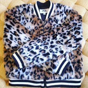 Faux Leopard crop moto jacket by Jack by BB Dakota